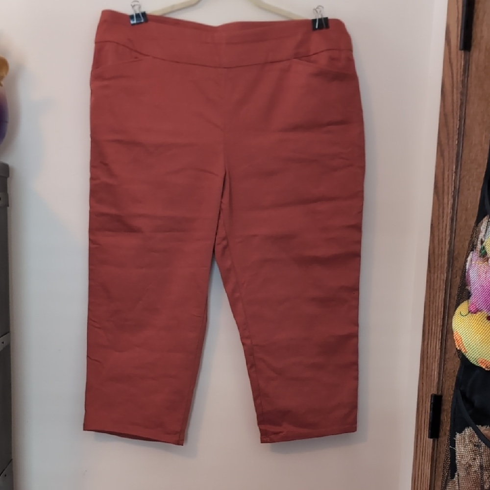 Croft & Barrow Terracotta Cropped Pants